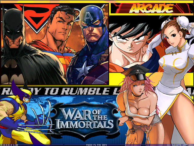 Wars of the Immortals para Mugen 1.0 Screenpack