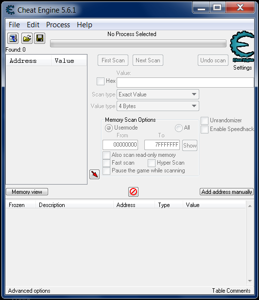 2 - Then open Cheat Engine