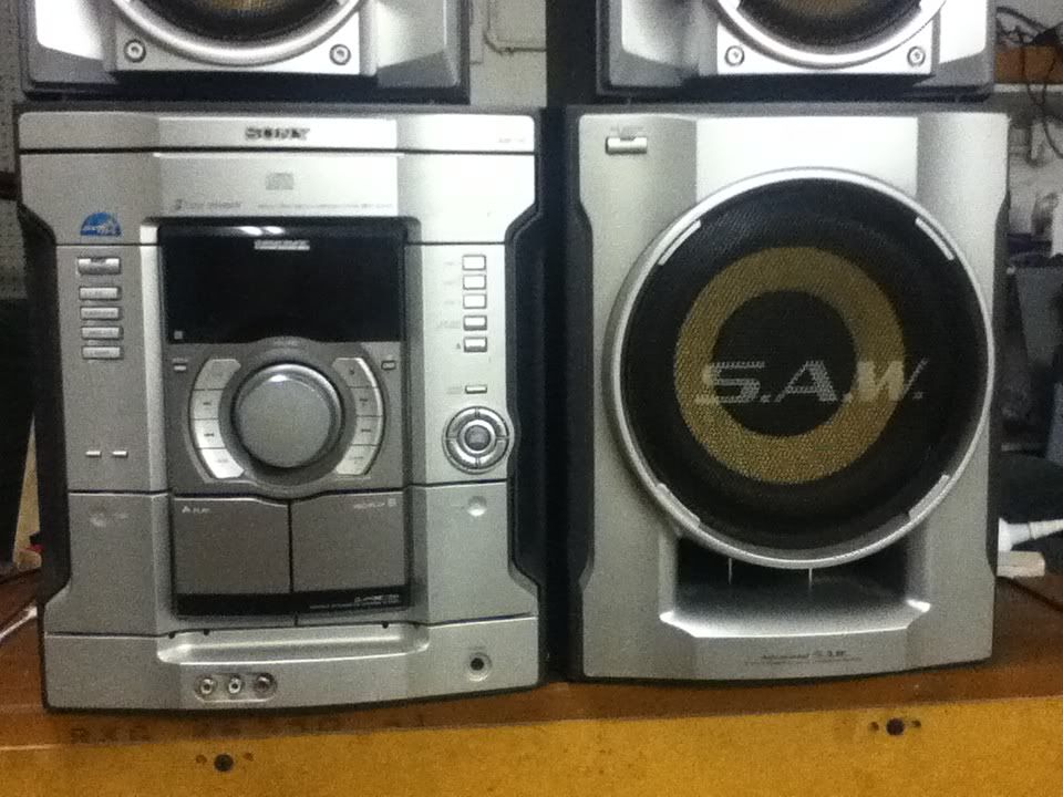 F/S Sony Shelf System W/Subwoofer (360 watts RMS total)