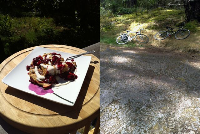 gluten free pancakes and a big bike trip, gluten free pancakes and bicycle adventures