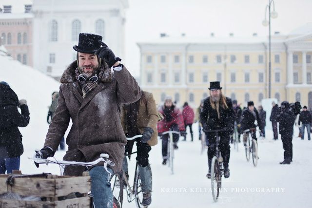 Helsinki  Winter Tweed Run, Stunning images from the Helsinki  Winter Tweed Run, by Krista Keltanen