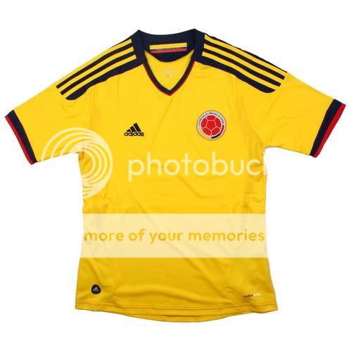 NEW COLOMBIA Soccer Home Jersey Shirt 2011 2012 Sz S M L XL Camiseta 