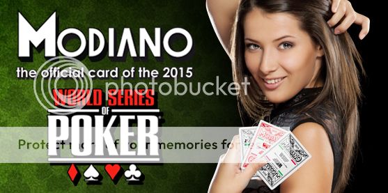 Modiano cards are the official playing card of the 2015 World Series of Poker