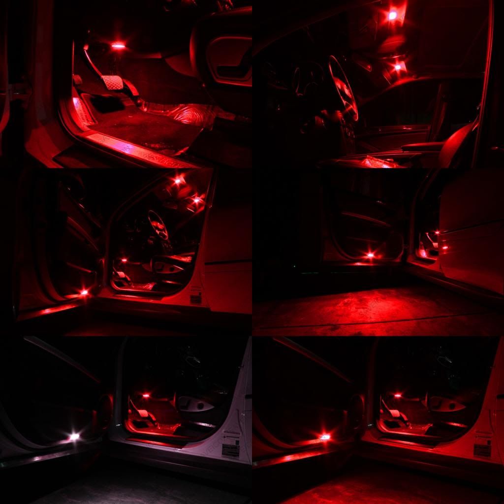 Details About 13 X Red Led Interior Light Package For 2010 2017 Vw Golf Gti Mk6 Pry Tool