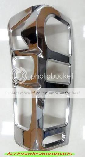 Chrome Tail Light Lamp Back Cover Trim for All New Isuzu D Max 2012